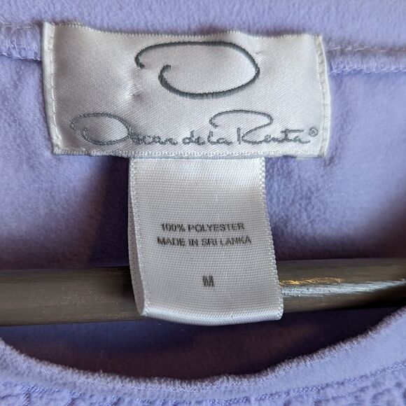 oscar de la renta textured fleece pullover - Picture 2 of 4